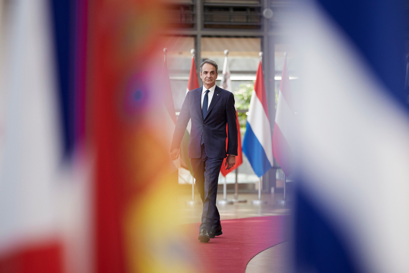 Κυριάκος Μητσοτάκης μετά τη Σύνοδο Κορυφής της Ευρωπαϊκής Ένωση στις Βρυξέλλες