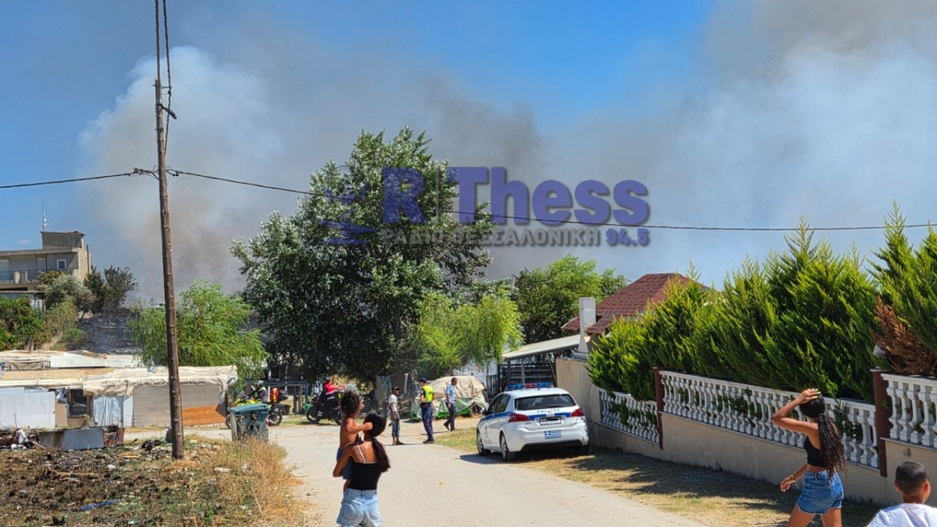 Φωτιά στα Διαβατά Θεσσαλονίκης