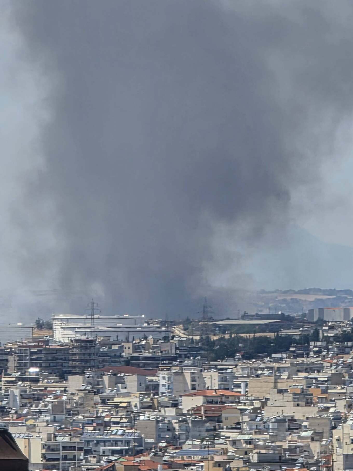 Φωτιά στα Διαβατά Θεσσαλονίκης