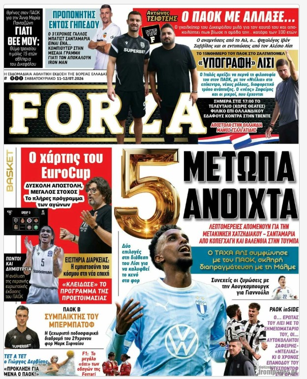 Τα πρωτοσέλιδα των εφημερίδων