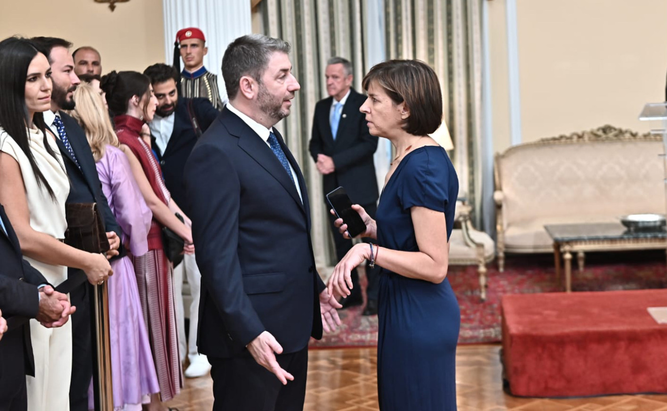 Η δεξίωση στο Προεδρικό Μέγαρο για την 52η επέτειο Αποκατάστασης της Δημοκρατίας 