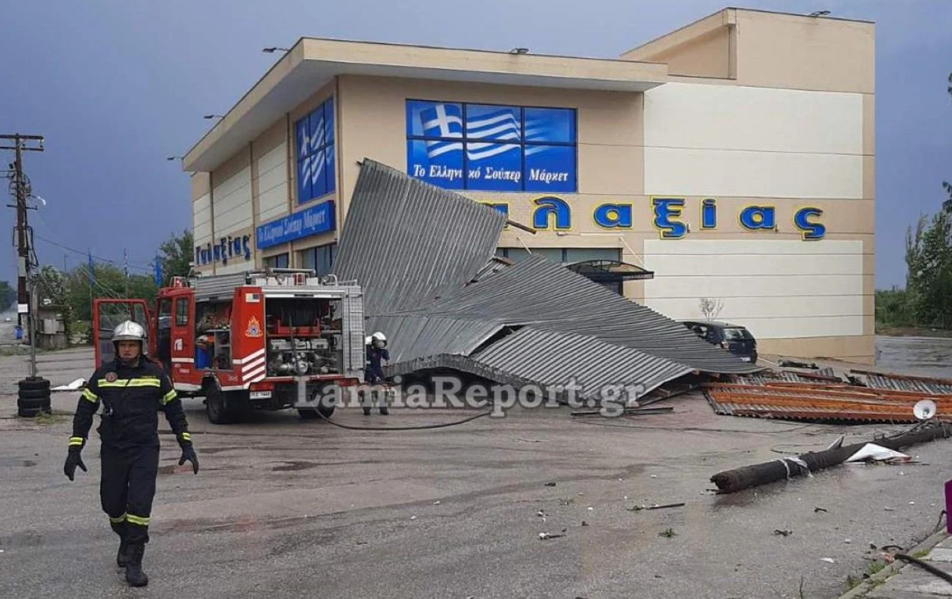 Φθιώτιδα: Ισχυρό μπουρίνι σήκωσε στέγη
