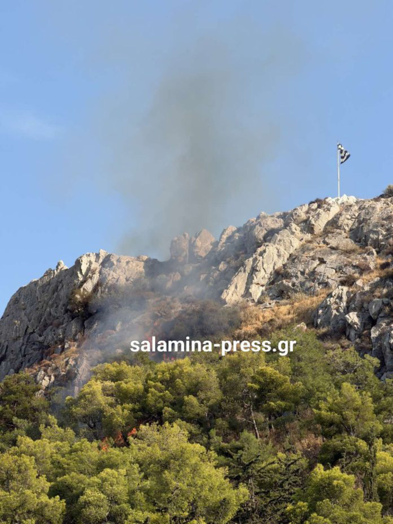 Φωτιά στον Προφήτη Ηλία Σαλαμίνας