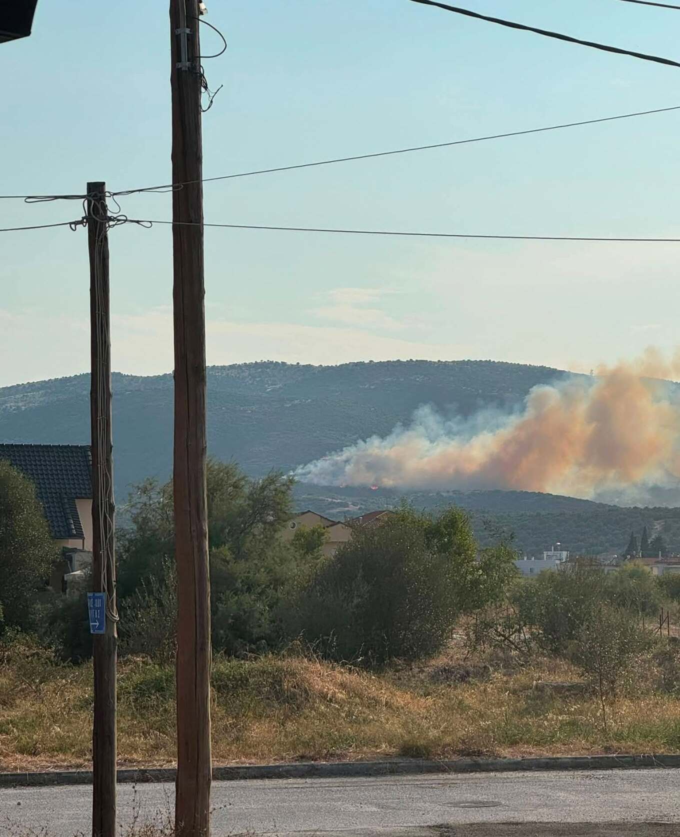 Πυρκαγιά στα Αϊβαλιώτικα Βόλου