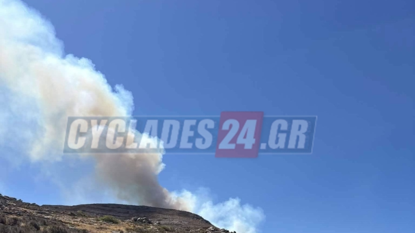 Φωτιά στις Λεύκες της Πάρου