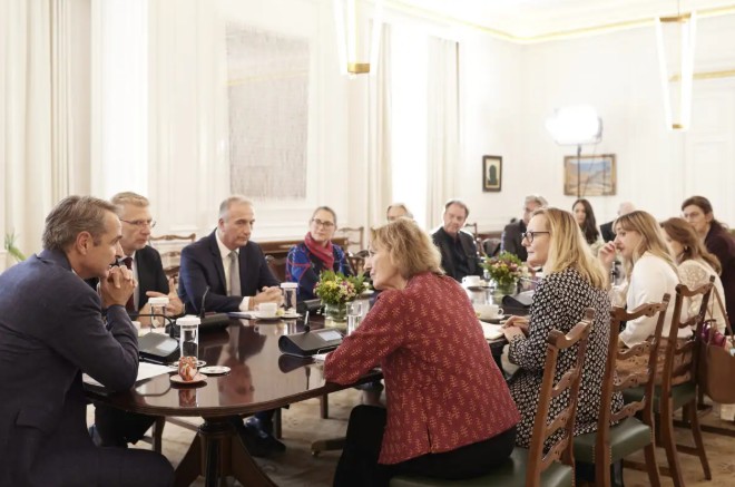 Τι συζήτησε ο Πρωθυπουργός με την πρόεδρο του Ευρωπαϊκού Συμβουλίου Έρευνας 